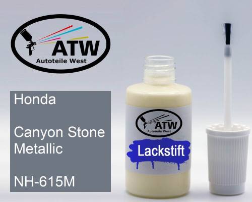 Honda, Canyon Stone Metallic, NH-615M: 20ml Lackstift, von ATW Autoteile West.